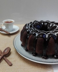 کیک حلقه ای شکلاتی