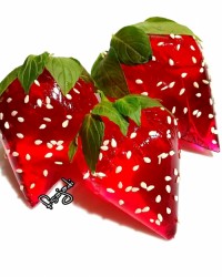 ژله توت فرنگی