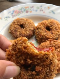 دونات مرغ خوشمزه بود