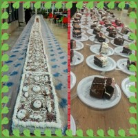 اینم کیکی 9ونیم متری به مناسبت ولادت حضرت محمد«ص» و حضرت امام جعفر صادق علیه السلام