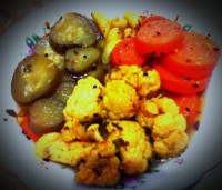 ترشی گل کلم مخلوط