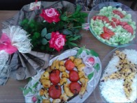 اینم از ناهار تولدم مرسی از همه دوستان