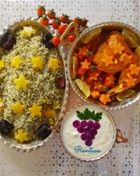 خورش مرغ با سس مخصوص