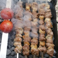 کباب گوشت وجگروز