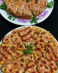 پیتزای مرغ وقارچ