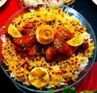 زرشک پلوبامرغ مجلسی