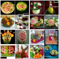 چندنمونه ازحکاکی ها وتزیینات یلدایی که بیشترش مال پارسال هستن