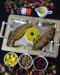 سبزی پلو با ماهی جای همه دوستان سبز