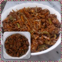 خوراک مرغ با رب انار و سرکه بالزامیک