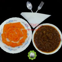 قلیه ماهی جنوبی ???وبرنج زعفرانی