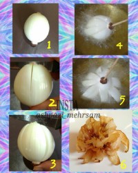 گل با پیاز سرخ شده