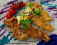 فیله مرغ سوخاری پولک دار