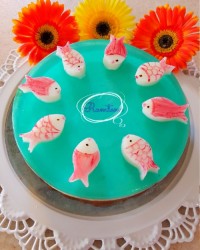 چیز کیک با قالب طرح دار