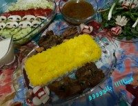 پلو ماهیچه و گردن گوسفند