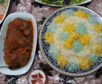 خورش مرغ ترش با ریواس