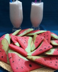 کوکی میکری یلدایی شیرموز بستنی