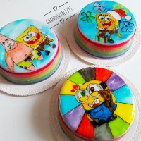 ژله رنگین کمان سفارش مشتری