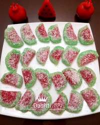 باسلوق ژله ای هندوانه ایده_شب_یلدا