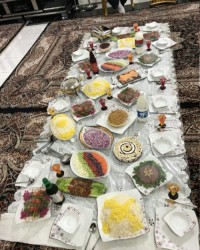 سفره شام مهمونی
