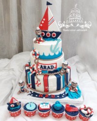 کیک با تم ملوانی