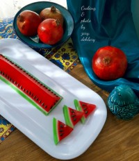 زله هندوانه ویزه ی یلدا