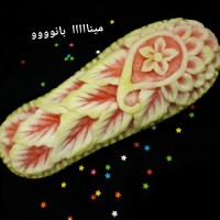 بازم حکاکی روی هندونه