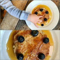 breakfast in the rain and on the porch