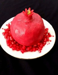 تزئین الویه به شکل انار