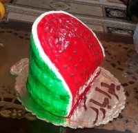 کیک هندوانه یلدا