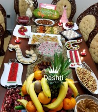 میز یلدای من دورهمی_یلدا