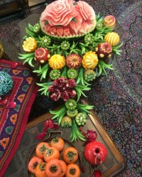 تزیین میوه شب یلدا