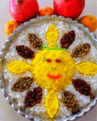 عدس پلو با گوشت (مخصوص بچه های بالای 10 ماه)