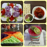 ژله رولی رنگین کمانی