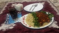 ?اسپاگتی با سس مرغ?