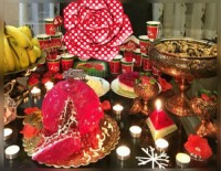 کیک_شیر_داغ کیک_انار ژله_قالبی پشمک_قالبی