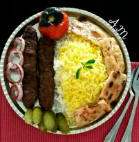 چلوکباب کوبیده