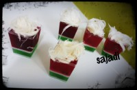 ژله با تم هندوانه و پشمک