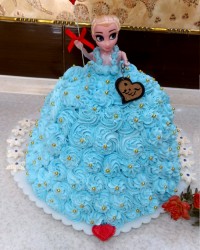 کیک باربی آرزو پز برا تولد خواهر زاده گلم