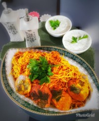 ماکارونی با گوشت مرغ