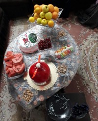 عکس سفره امسال شب یلدا ما با چند روز تاخیر
