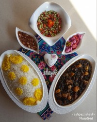 خورش آلو اسفناج