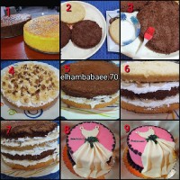 عکس مراحل کار کیک