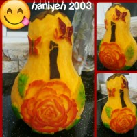 حکاکی روی کدو حلوایی