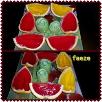 پرتقال ژله ای در رنگهای مختلف