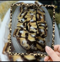 کیک زبرا (بخاطر گرفتن کمربند زرد دخترم واسه مربی ودوستای هم باشگاهیش)