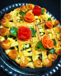 تارت گوشت وقارچ باخمیر جادویی