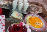 ژله خطی دسر موز کیک شیرموز