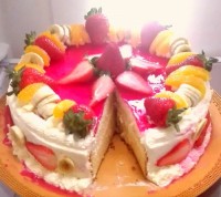 کیک اسفنجی شیری