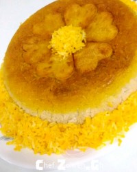 ته دیگ سیب زمینی رنده شده