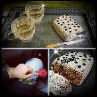 دسر خرما و کنجد